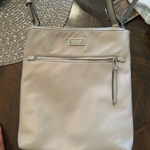 kate spade Neutral Taupe Crossbody with Front Zip Pocket